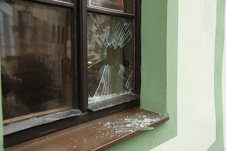A2B Glass are able to board up broken windows while they are being repaired in Brunswick Park.